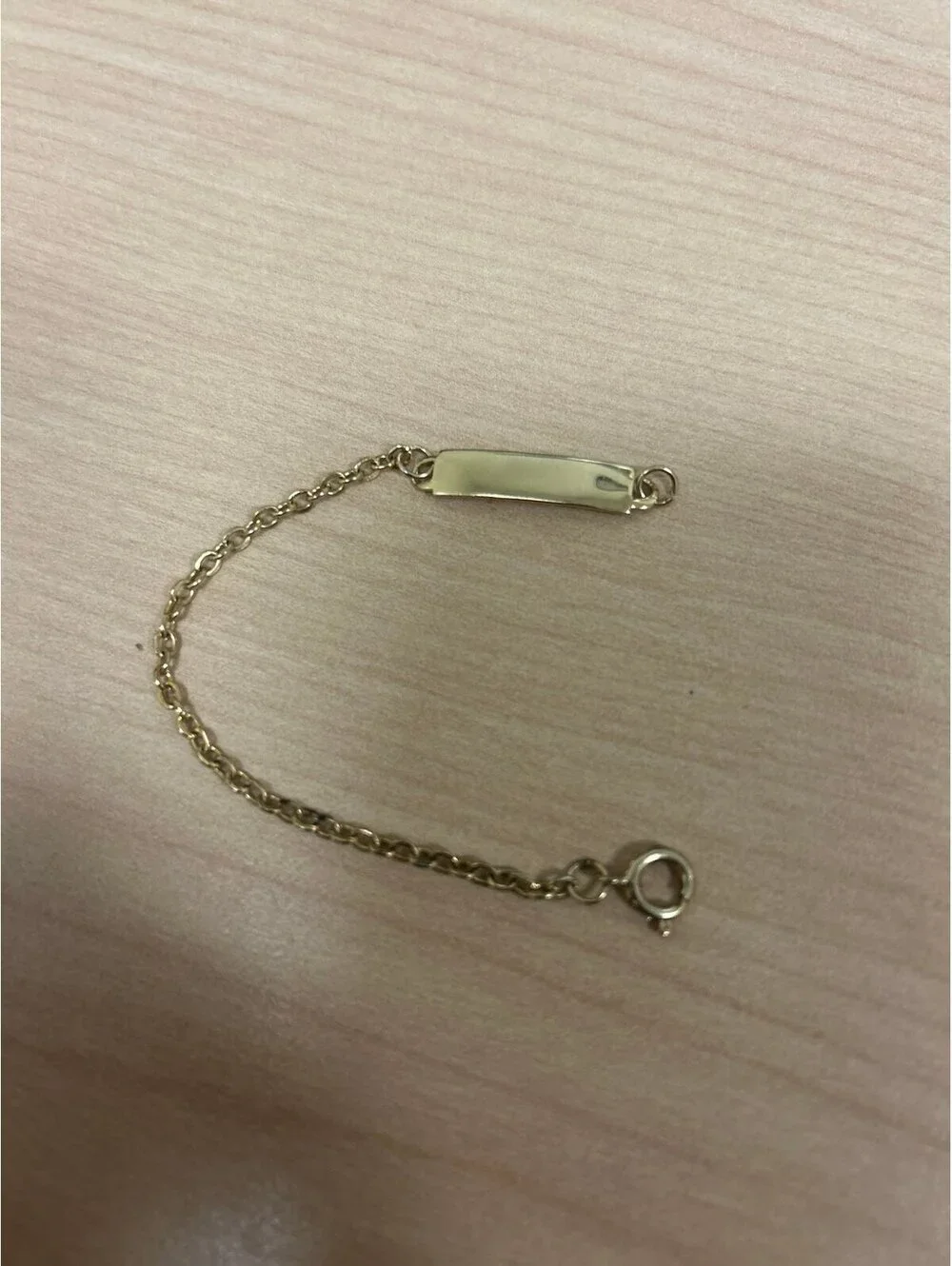 Sweet Gold Tone Baby/ Infant Chain Bracelet